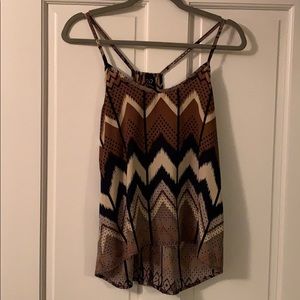 Women’s open back tank top